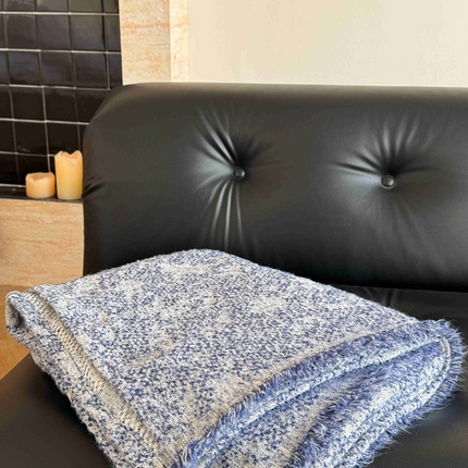 金丝鸟家纺 2025春夏新款高端羊毛混纺盖毯毯子盖毯多功能盖毯飞机毯 利文 兰