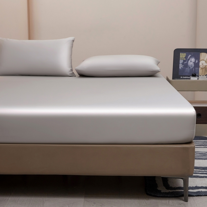 91家纺网 家纺一手货源 找家纺 梵克保罗 2025新款100支50双股全棉单品床笠 50双股-绅士灰