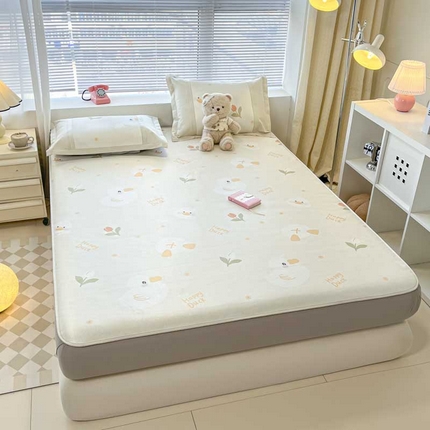 91家纺网 家纺一手货源 找家纺 （总）鑫琪莱家纺 2025新款数码印花加密冰藤凉席三件套