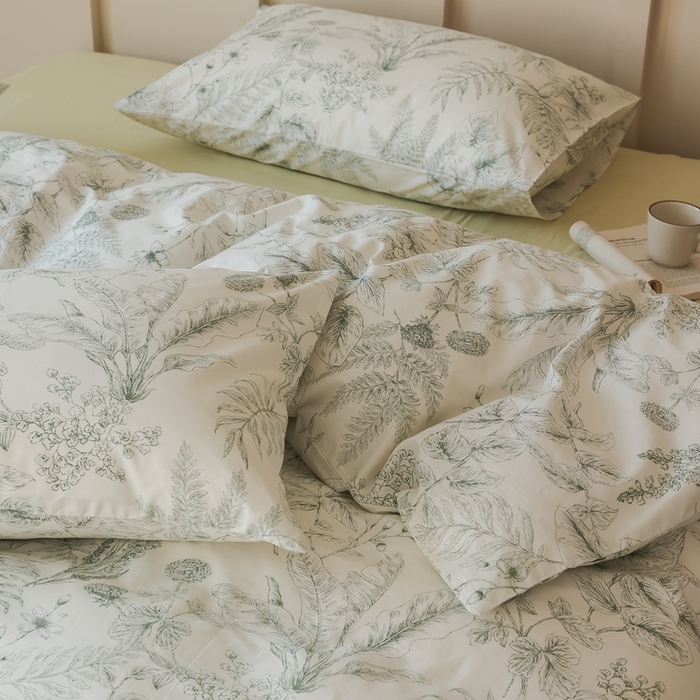 91家纺网 家纺一手货源 找家纺 棉眠 2025新款春夏花间牧歌田园系列四件套 仲夏雨夜