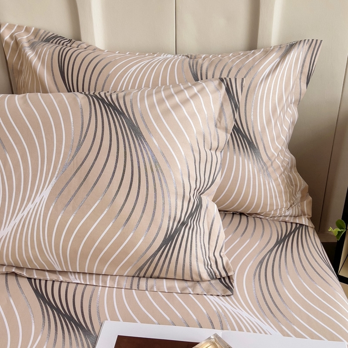 91家纺网 家纺一手货源 找家纺 2025新款全棉花边款床单 青春告白