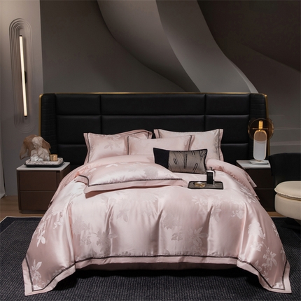 91家纺网 家纺一手货源 找家纺 （总）暖洋 2025新款600T高精密莫代尔大提花CP100支新疆长绒棉四件套全棉四件套【礼盒包装】