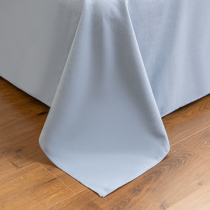 91家纺网 家纺一手货源 找家纺 2025新款老粗布床单老粗布凉席系列-凉席 浅蓝