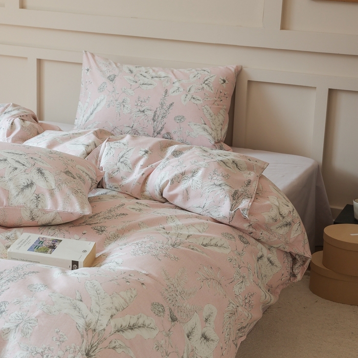 91家纺网 家纺一手货源 找家纺 棉眠 2025新款春夏花间牧歌田园系列四件套 玫瑰灵药