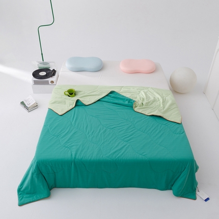 91家纺网 家纺一手货源 找家纺 （总）CINNY  高克重真170g锦氨 QMAX0.44 冷布丁凉感防蚊凉感丝夏被四件套