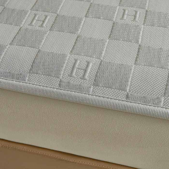 91家纺网 家纺一手货源 找家纺 柔品2025新款PE中分子凉感提花凉席系列 棋盘格-床席款