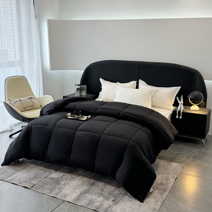 畅销被业 2025新款磨毛四季被系列 磨毛-黑色