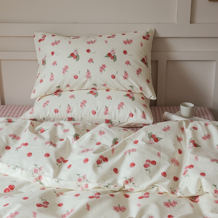 91家纺网 家纺一手货源 找家纺 棉眠 2025新款春夏花间牧歌田园系列四件套 蜜糖水晶