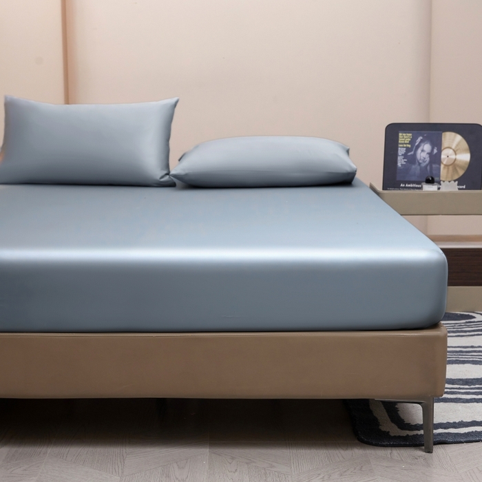 91家纺网 家纺一手货源 找家纺 梵克保罗 2025新款100支50双股全棉单品枕套 50双股-雾霾蓝