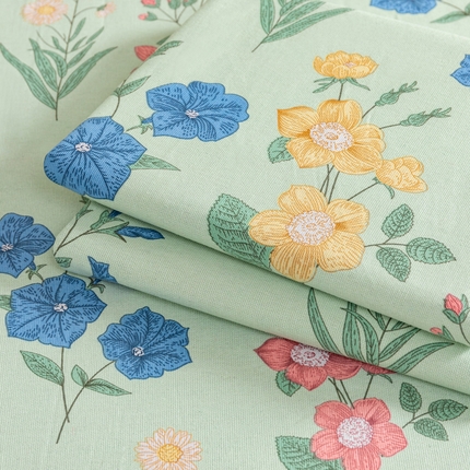 2025新款老粗布床单老粗布凉席三件套系列-床单 诗意花坊