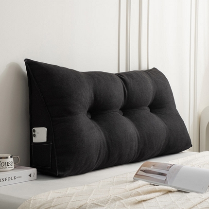 美达人 2025新款韩国绒三角靠背 三角-黑色