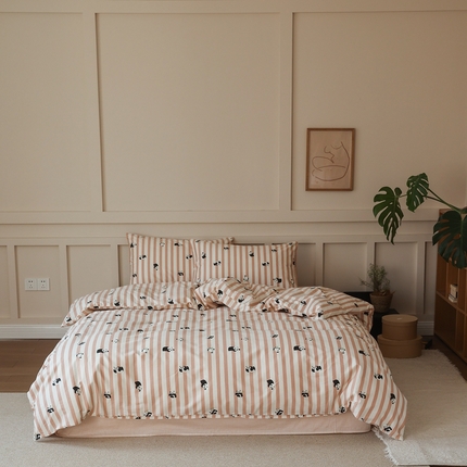 91家纺网 家纺一手货源 找家纺 （总）棉眠 2025新款春夏花间牧歌田园系列四件套