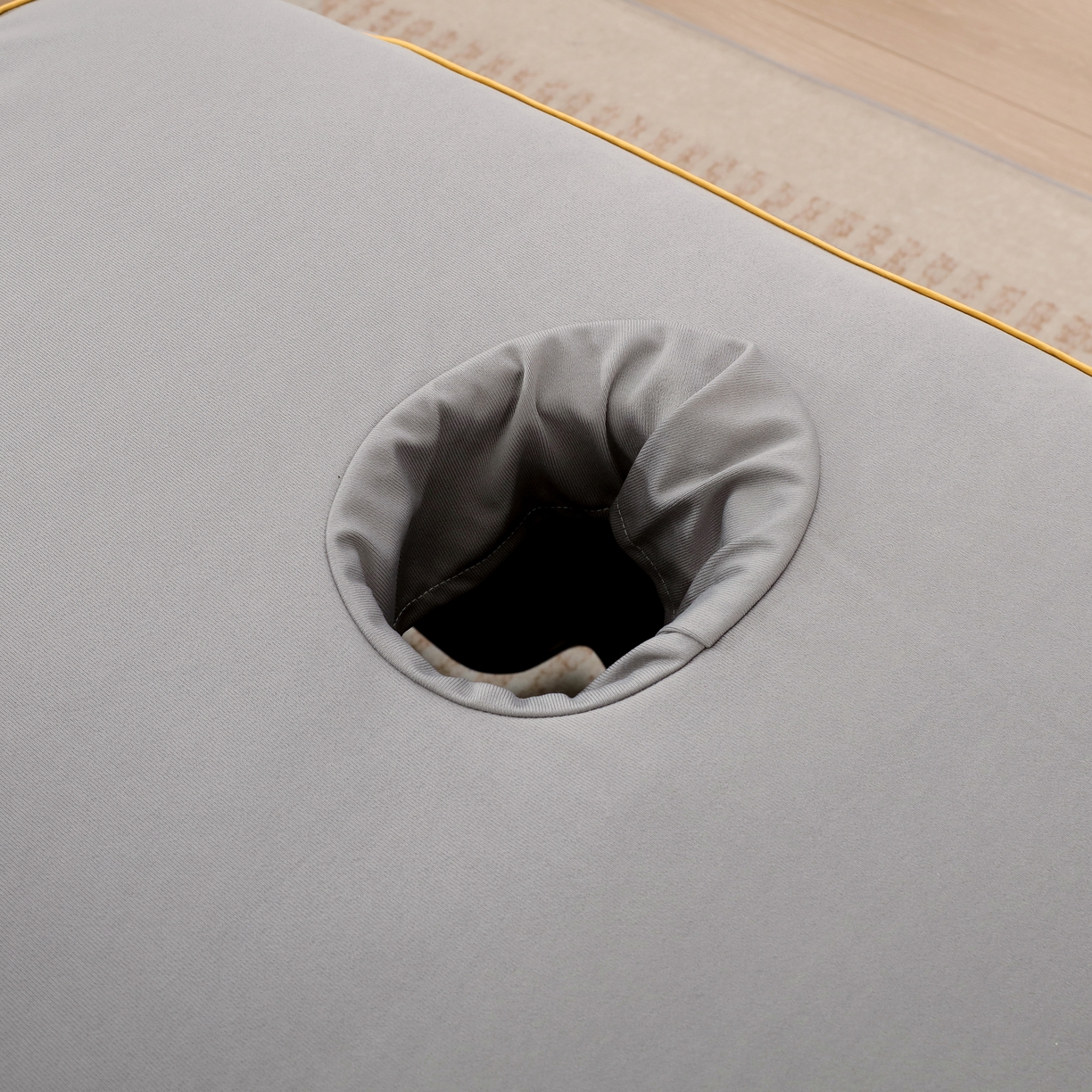 91家纺网 家纺一手货源 找家纺 千姿坊美 容床罩 2025新款永恒美 容床四件套 601永恒灰色