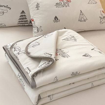 91家纺网 家纺一手货源 找家纺 （总）暮思家居 2025新款正版授权三丽鸥A类牛奶针织棉夏被子被芯