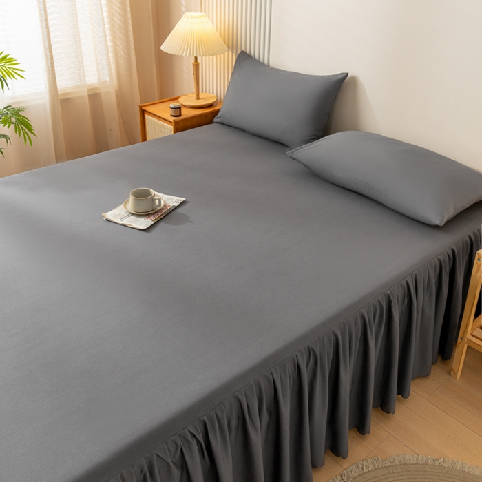 91家纺网 家纺一手货源 找家纺 梵克保罗 2025新款亲肤磨毛舒适柔软纯色Q系列枕套 Q-深灰