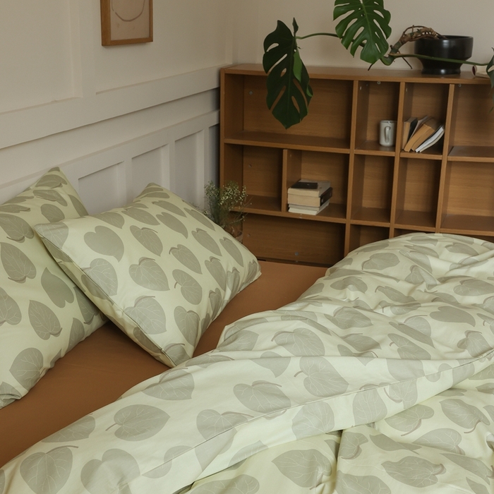 91家纺网 家纺一手货源 找家纺 棉眠 2025新款春夏花间牧歌田园系列四件套 绿影琼枝