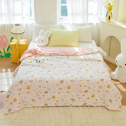 91家纺网 家纺一手货源 找家纺 （总）梦恬佳 2025新款A类水洗皱皱棉夏凉被