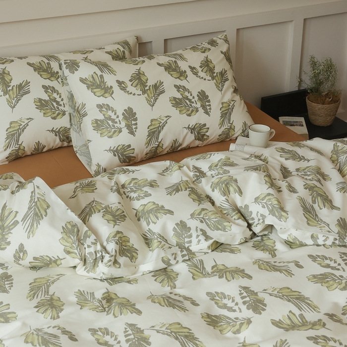 91家纺网 家纺一手货源 找家纺 棉眠 2025新款春夏花间牧歌田园系列四件套 暮色仙草