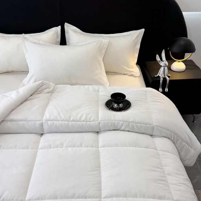 91家纺网 家纺一手货源 找家纺 畅销被业 2025新款磨毛四季被系列 磨毛-白色