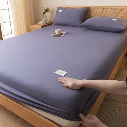 梵克保罗 2025新款亲肤舒适全棉13372喷气床笠 帝王紫