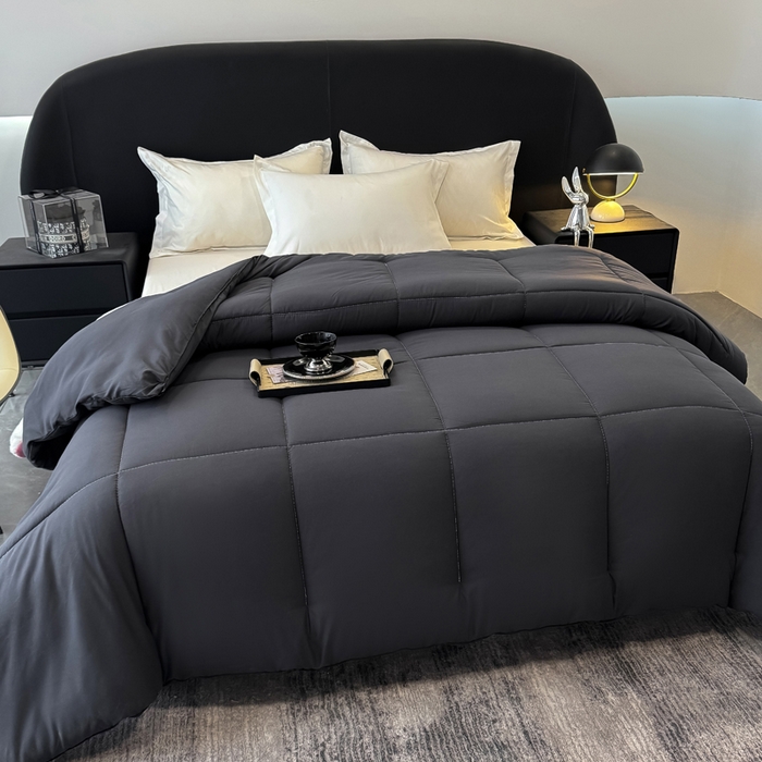 91家纺网 家纺一手货源 找家纺 畅销被业 2025新款磨毛四季被系列 磨毛-深灰