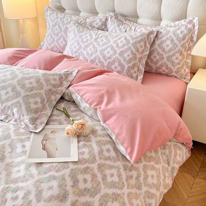 91家纺网 家纺一手货源 找家纺 幸嘉轩 2025新款全棉喷气加厚磨毛单被套 爱丽丝