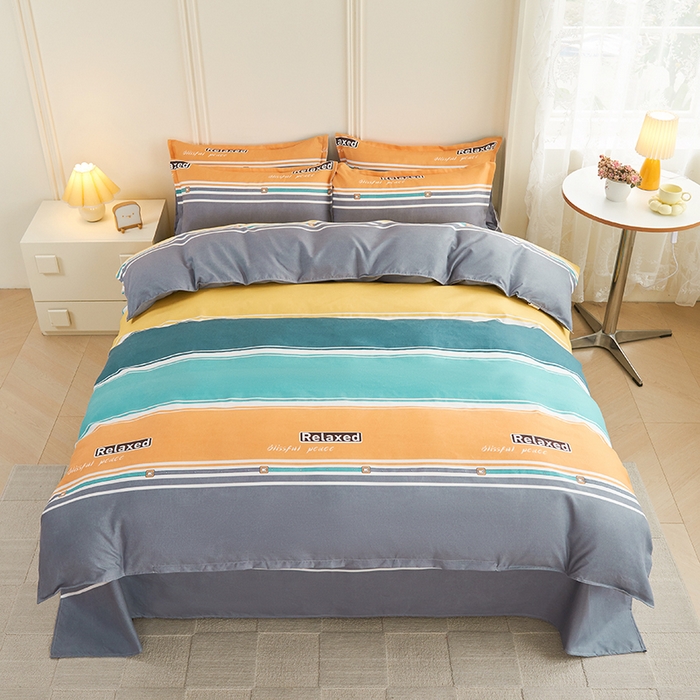 91家纺网 家纺一手货源 找家纺 爱诗诺2025加厚生态棉磨毛四件套高克重植物羊绒四件套大量现货精彩世界