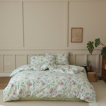 91家纺网 家纺一手货源 找家纺 （总）棉眠 2025新款春夏花间牧歌田园系列四件套