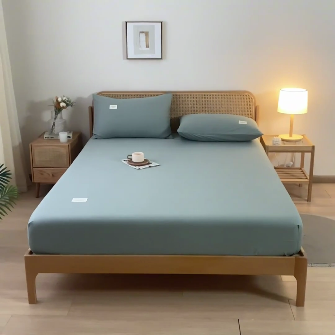 91家纺网 家纺一手货源 找家纺 （总）梵克保罗 2025新款亲肤舒适全棉13372喷气床笠