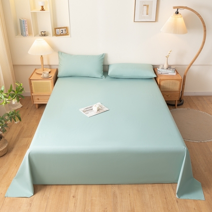 梵克保罗 2025新款亲肤舒适防水纯色床单 C-墨绿