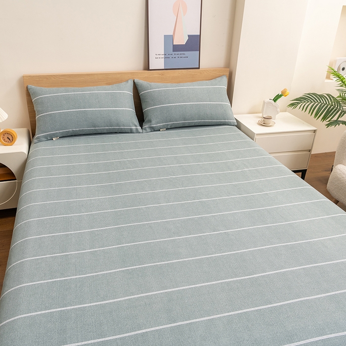 91家纺网 家纺一手货源 找家纺 2025新款老粗布床单老粗布凉席系列-凉席 清雅-灰