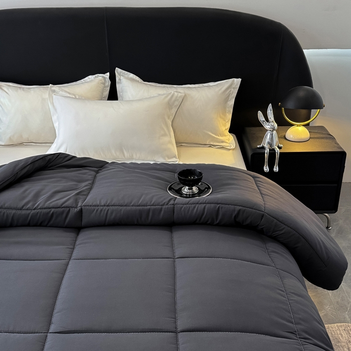 91家纺网 家纺一手货源 找家纺 畅销被业 2025新款磨毛四季被系列 磨毛-深灰