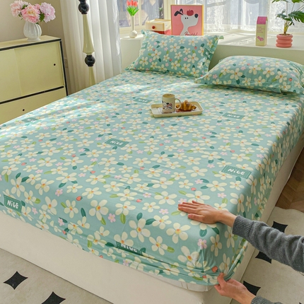 2025新款亲肤舒适全棉印花单床笠系列 花满城