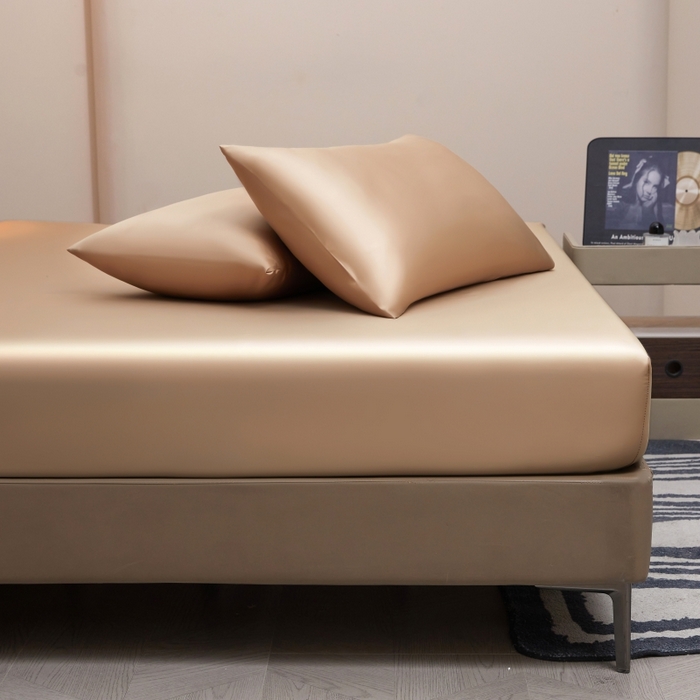 91家纺网 家纺一手货源 找家纺 梵克保罗 2025新款100支50双股全棉单品床笠 50双股-香槟金