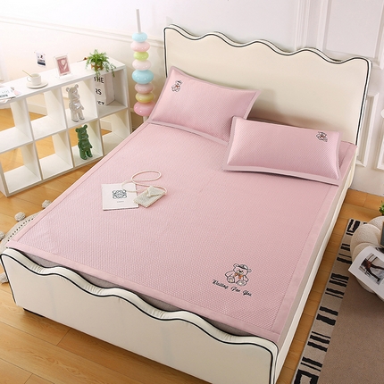 91家纺网 家纺一手货源 找家纺 四川牛皮席 2025新款凉感丝凉豆豆席三件套 16