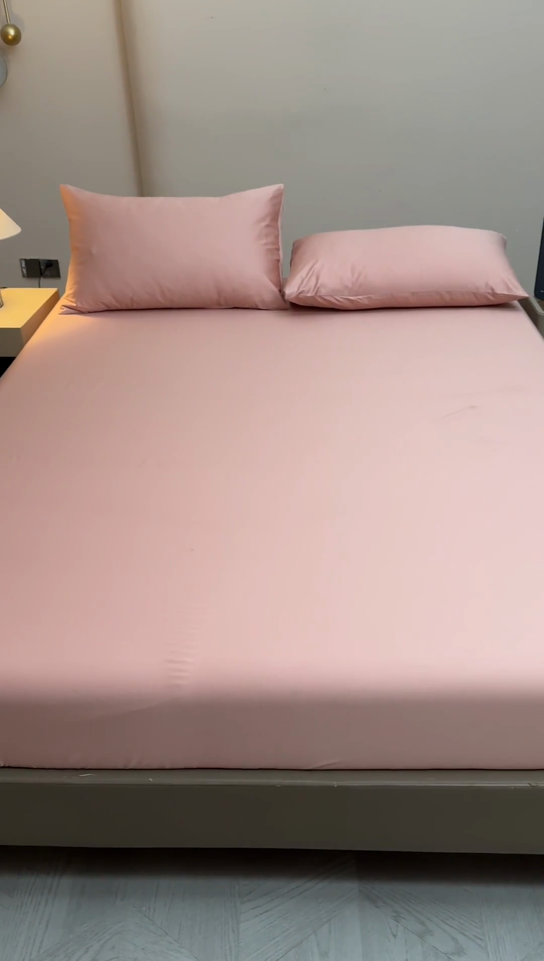 91家纺网 家纺一手货源 找家纺 梵克保罗 2025新款100支50双股全棉单品床笠 50双股-桃子粉