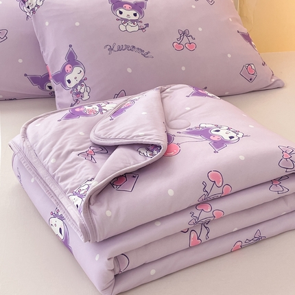 暮思家居 2025新款正版授权三丽鸥A类牛奶针织棉夏被子被芯 针织棉-气球库洛米