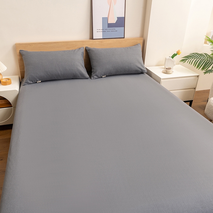 91家纺网 家纺一手货源 找家纺 2025新款老粗布床单老粗布凉席系列-凉席 深灰