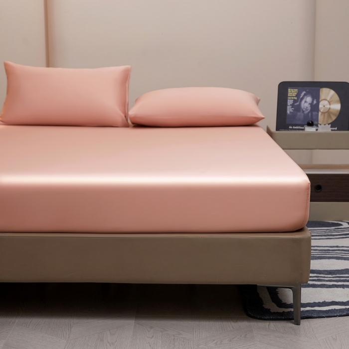 91家纺网 家纺一手货源 找家纺 梵克保罗 2025新款100支50双股全棉单品枕套 50双股-桃子粉