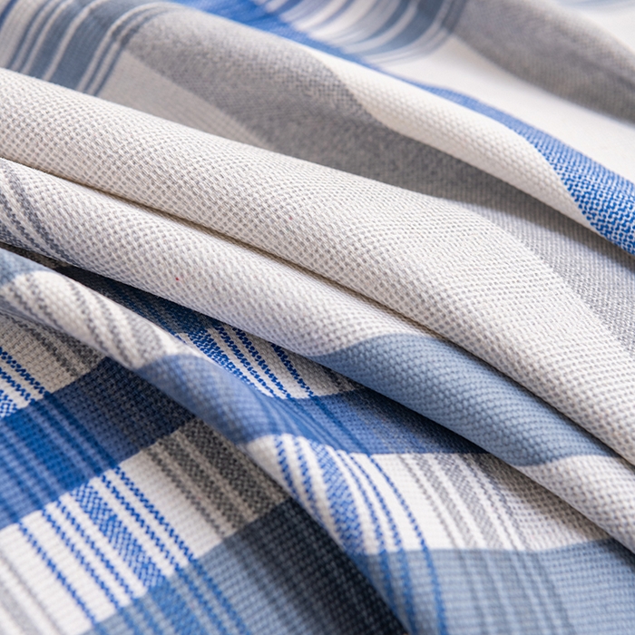 91家纺网 家纺一手货源 找家纺 2025新款老粗布床单老粗布凉席三件套系列-床单 格韵-蓝