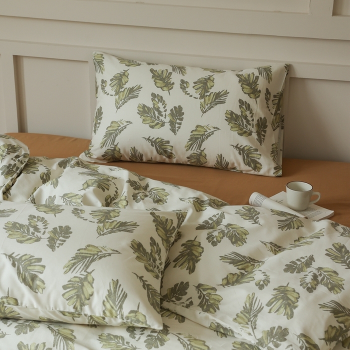 91家纺网 家纺一手货源 找家纺 棉眠 2025新款春夏花间牧歌田园系列四件套 暮色仙草