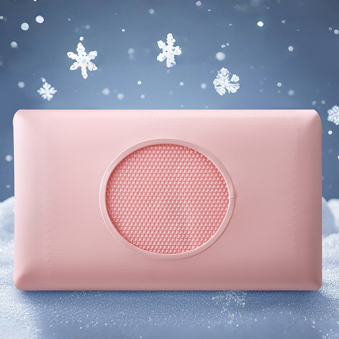 91家纺网 家纺一手货源 找家纺 芯链 2025新款奢享四季凝胶枕头枕芯 冰点时代-粉