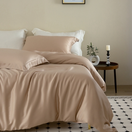 121  2025新款60s支进口兰精天丝四件套-秋风QIUFENG系列（场景一） 秋风-薄暮咖