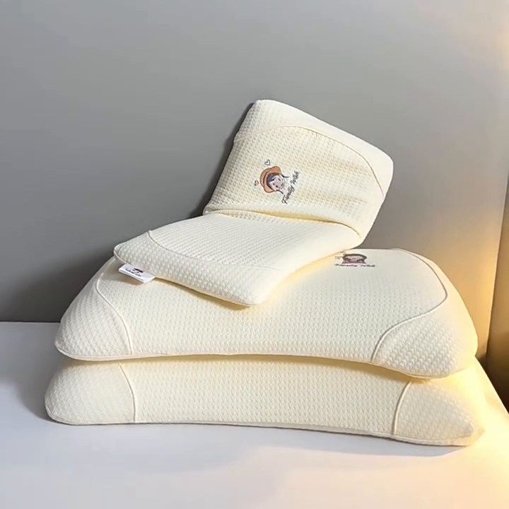 91家纺网 家纺一手货源 找家纺 （总）鸿橡源2025新款生物基米黄色家庭套餐枕芯