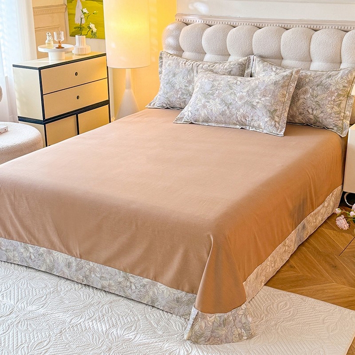 91家纺网 家纺一手货源 找家纺 幸嘉轩 2025新款全棉喷气加厚磨毛单被套 淡雅清香