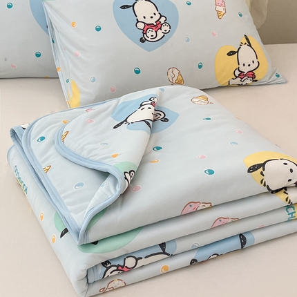 暮思家居 2025新款正版授权三丽鸥A类牛奶针织棉夏被子被芯 针织棉-开心帕恰狗