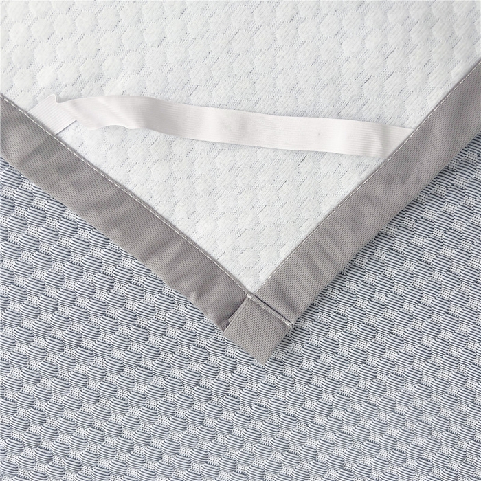 91家纺网 家纺一手货源 找家纺 喜居 2025新款无印风豆豆席宽边平席冰豆豆凉豆豆凉席 夏夜蓝