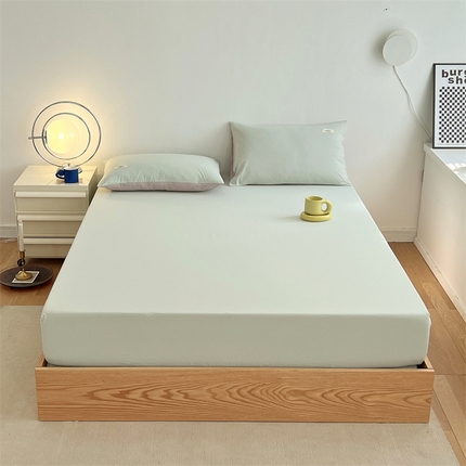 91家纺网 家纺一手货源 找家纺 （总）798家纺 2025新款全棉13070纯色双拼系列单床笠