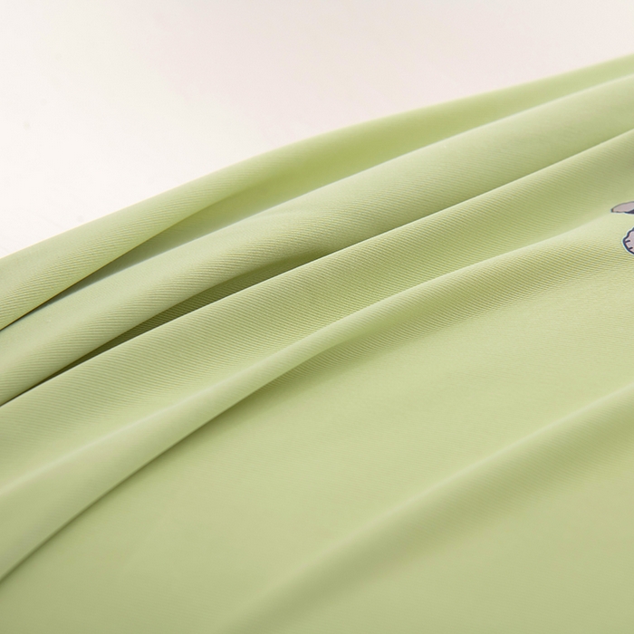 91家纺网 家纺一手货源 找家纺 芯洲 2025新款记忆棉凉感丝猫肚枕慢回弹记忆枕头 萌乐熊-绿  30*50cm