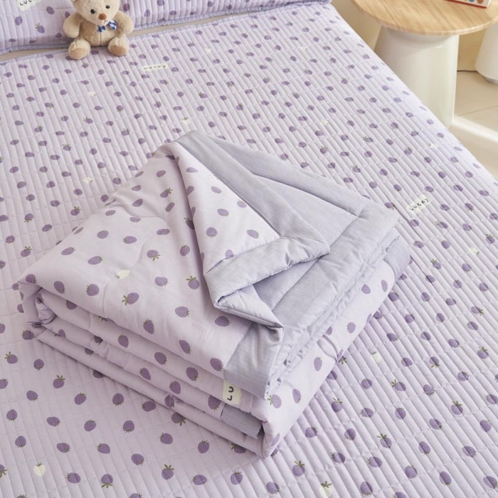 91家纺网 家纺一手货源 找家纺 子由家居 2025新款纯棉新疆棉花被被子被子 棉花被-草莓季